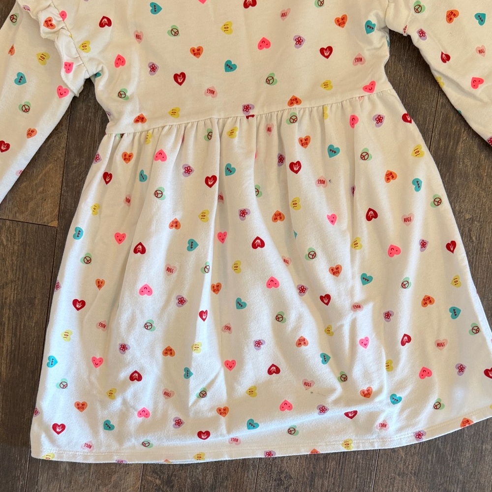 Cat & Jack Multicolor Heart Print Dress - Picture 10 of 11